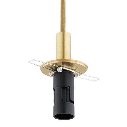 Argon 8450 - Csillár zsinóron ALMIROS 1xE14/7W/230V átm. 12 cm alabástrom arany