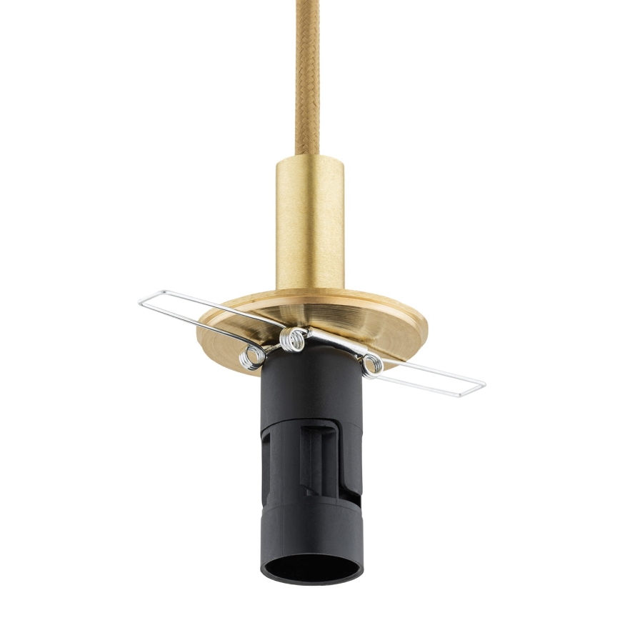 Argon 8450 - Csillár zsinóron ALMIROS 1xE14/7W/230V átm. 12 cm alabástrom arany