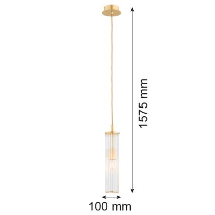 Argon 8489 - Csillár zsinóron HAMPTON 1xE14/7W/230V arany