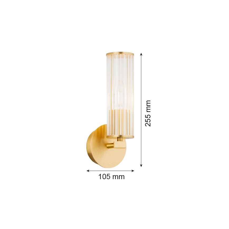 Argon 8497 - Fali lámpa HAMPTON 1xE14/7W/230V arany