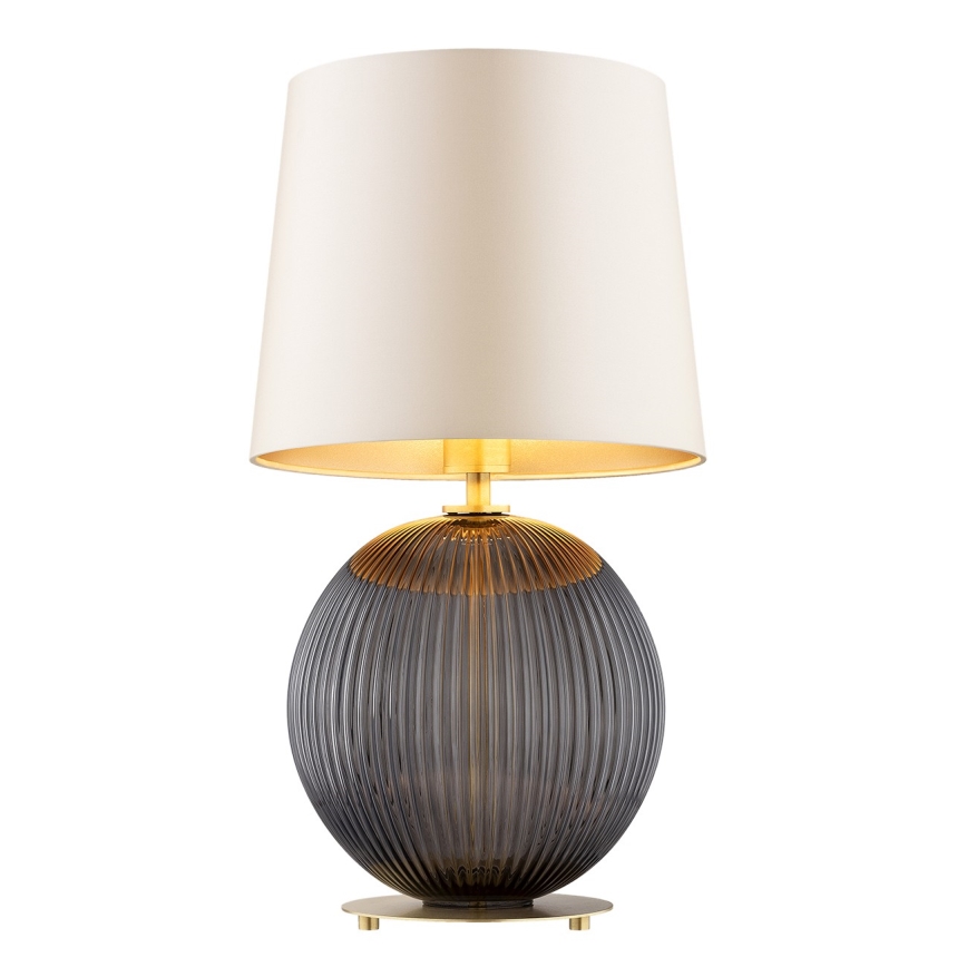 Argon 8538 - Asztali lámpa HAMILTON 1xE27/15W/230V 54 cm krémes/fekete