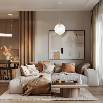 Argon 8626 - Csillár zsinóron HAMPTON 1xE27/15W/230V