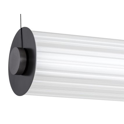 Argon 8628 - LED Csillár zsinóron HAMPTON LED/60W/230V 3000K 80 cm fekete