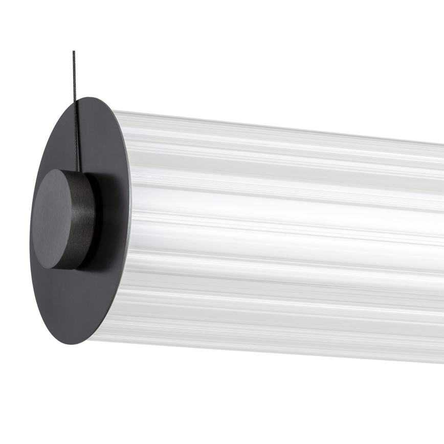 Argon 8628 - LED Csillár zsinóron HAMPTON LED/60W/230V 3000K 80 cm fekete