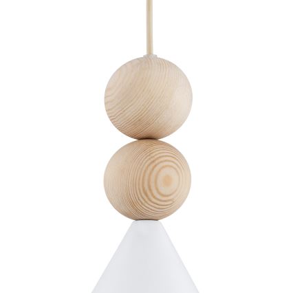 Argon 8632 - Csillár zsinóron KEGEL 1xE27/15W/230V fehér