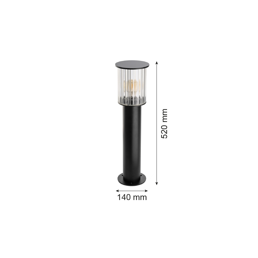 Argon 8749 - Kültéri lámpa NORFOLK 1xE27/15W/230V IP44 52cm fekete