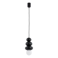 Argon 8788 - Fürdőszobai zsinóros függeszték ORLANDO PLUS 1xG9/6W/230V IP44 fekete