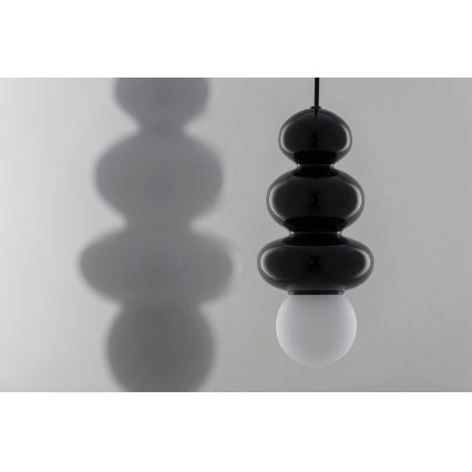 Argon 8788 - Fürdőszobai zsinóros függeszték ORLANDO PLUS 1xG9/6W/230V IP44 fekete