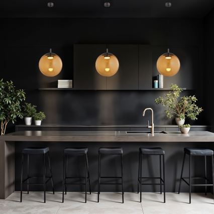 Argon 8831 - Csillár zsinóron SACRAMENTO 1xGX53/8W/230V barna/füstös