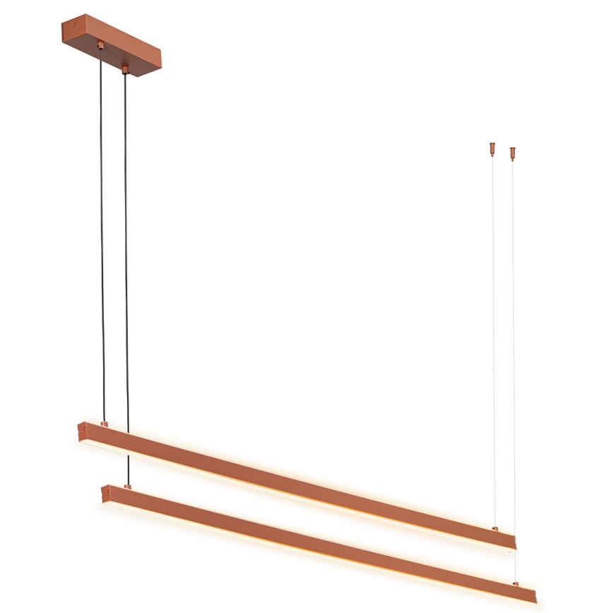 Argon 8837 - LED Csillár zsinóron MIAMI LED/74W/230V 3000K barna