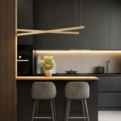 Argon 8839 - LED Csillár zsinóron MIAMI LED/74W/230V 3000K arany