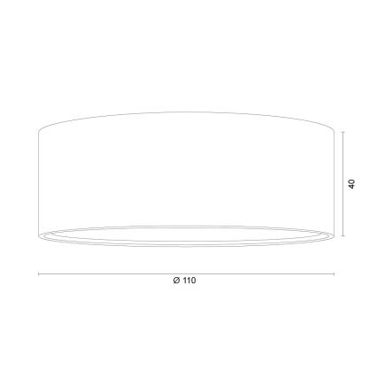 Argon 8916 - Mennyezeti lámpa ELORA 1xGX53/7W/230V átm. 11 cm terrakotta