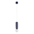 Argon 8937 - Kábellel függesztett csillár BOLL 1xG9/6W/230V kék