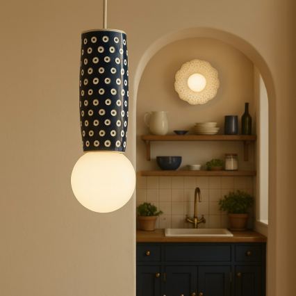 Argon 8937 - Kábellel függesztett csillár BOLL 1xG9/6W/230V kék