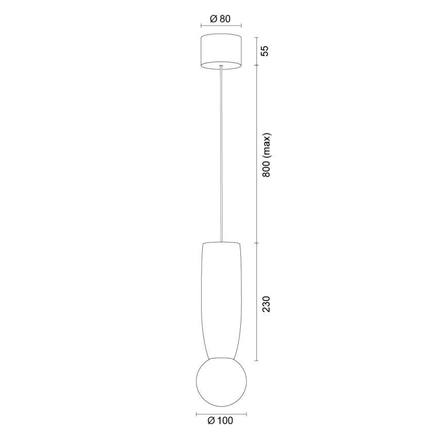 Argon 8937 - Kábellel függesztett csillár BOLL 1xG9/6W/230V kék