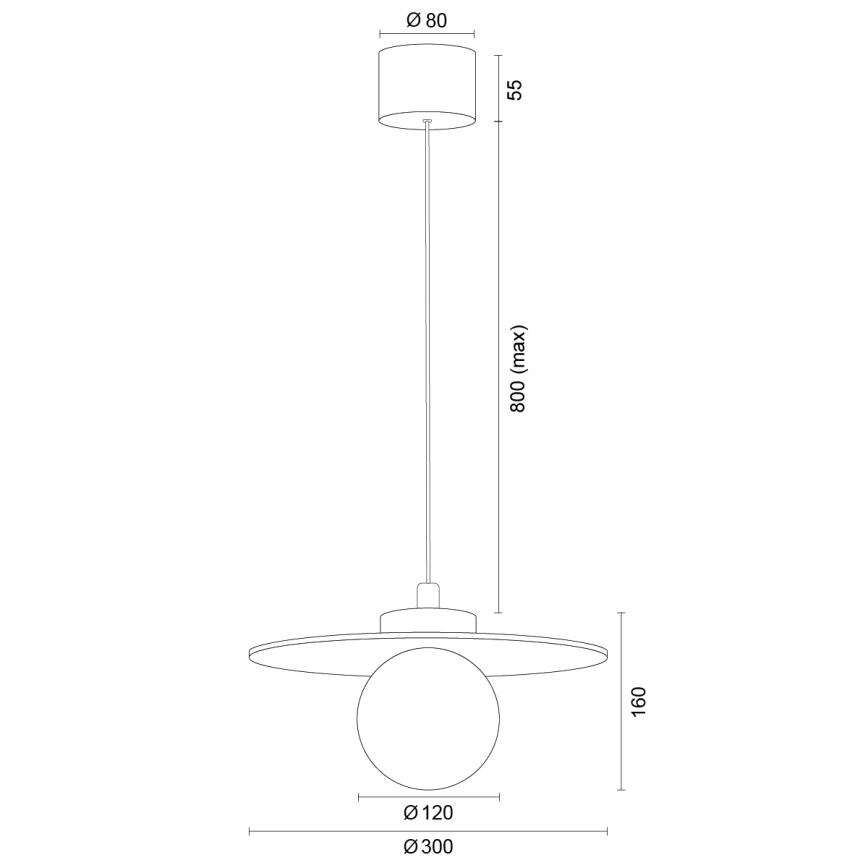 Argon 8949 - Kábelre függesztett csillár BOLL 1xG9/6W/230V fehér