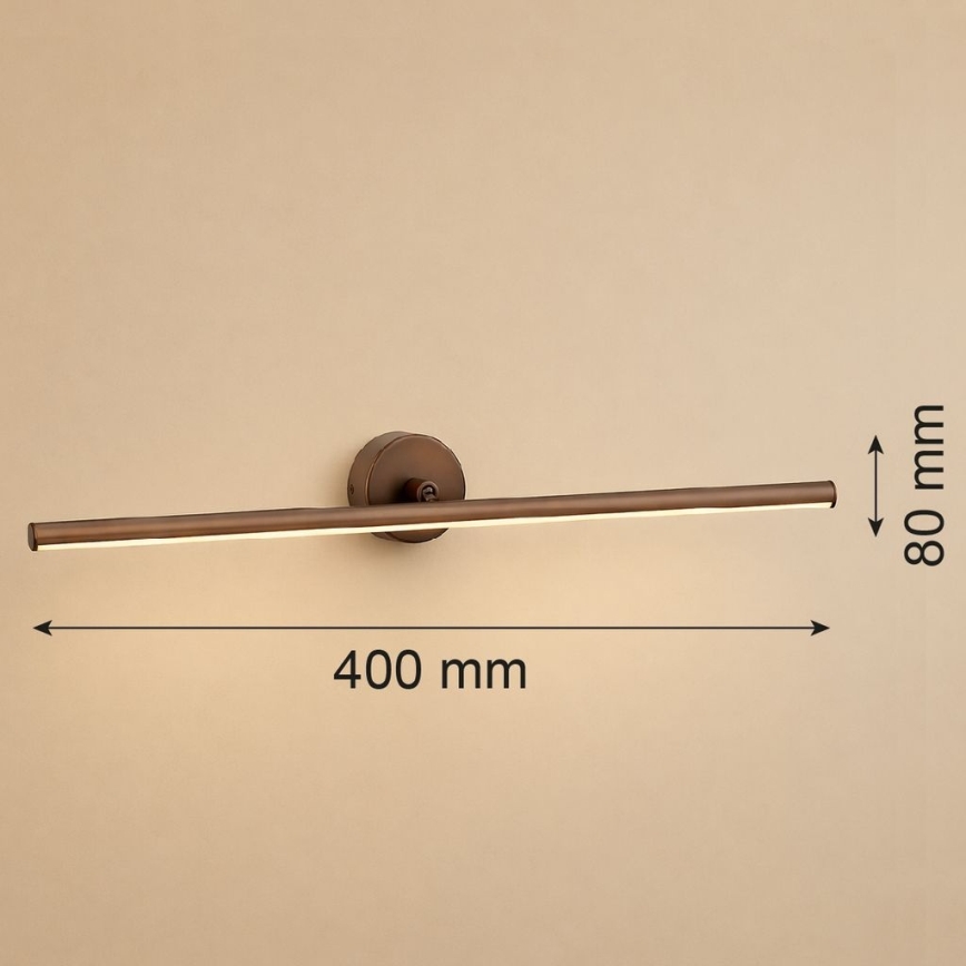 Argon 8993 - LED képvilágító lámpa MIRI LED/7,2W/230V 3000K 40 cm barna