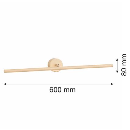 Argon 8994 - LED képvilágító lámpa MIRI LED/10,8W/230V 3000K 60 cm bézs