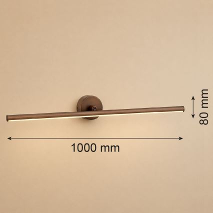 Argon 8997 - MIRI LED képvilágító lámpa LED/18W/230V 3000K 100 cm barna