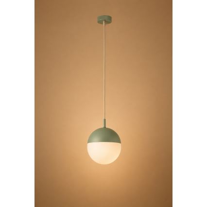 Argon 8999 - Kültéri kábeles függeszték LIV 1xE27/15W/230V IP44 zöld