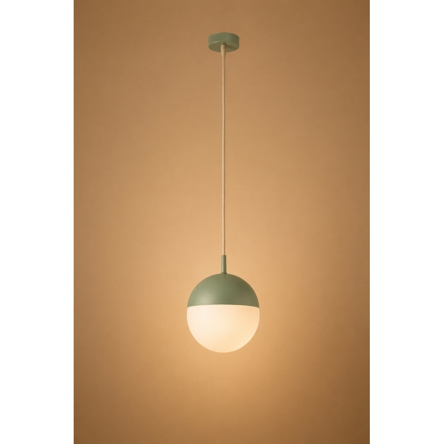 Argon 8999 - Kültéri kábeles függeszték LIV 1xE27/15W/230V IP44 zöld