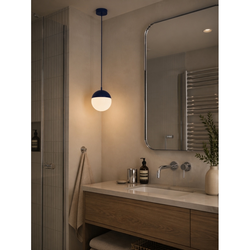 Argon 9000 - LIV kábeles kültéri csillár 1xE27/15W/230V IP44 kék