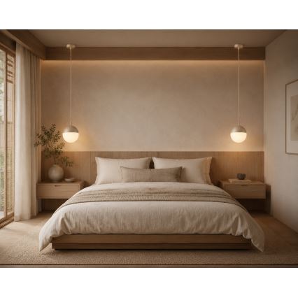 Argon 9001 - Kültéri függőlámpa zsinóron LIV 1xE27/15W/230V IP44 bézs