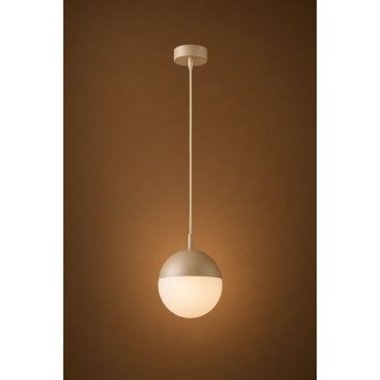 Argon 9001 - Kültéri függőlámpa zsinóron LIV 1xE27/15W/230V IP44 bézs