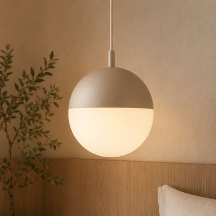 Argon 9001 - Kültéri függőlámpa zsinóron LIV 1xE27/15W/230V IP44 bézs