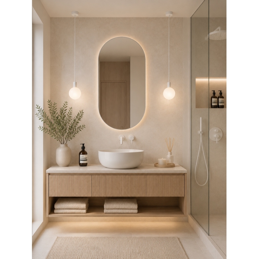 Argon 9004 - Kültéri függeszték zsinóron ORE 1xG9/6W/230V IP44 fehér