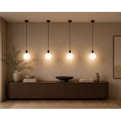 Argon 9005 - Kültéri függőlámpa kábelen ORE 1xG9/6W/230V IP44 fekete