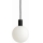 Argon 9005 - Kültéri függőlámpa kábelen ORE 1xG9/6W/230V IP44 fekete