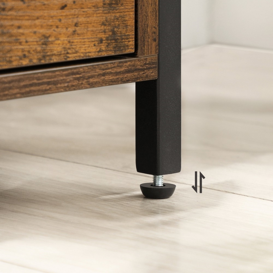 ARIN éjjeliszekrény barna/fekete