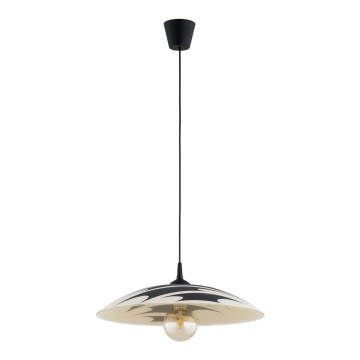 ARMI kábeles függeszték 1xE27/15W/230V fekete/bézs