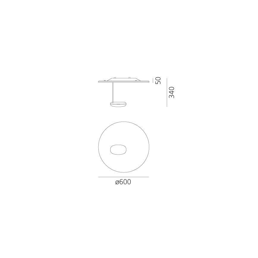 Artemide 1471110A - LED Dimmelhető mennyezeti lámpa DROPLET LED/29W/230V 3000K