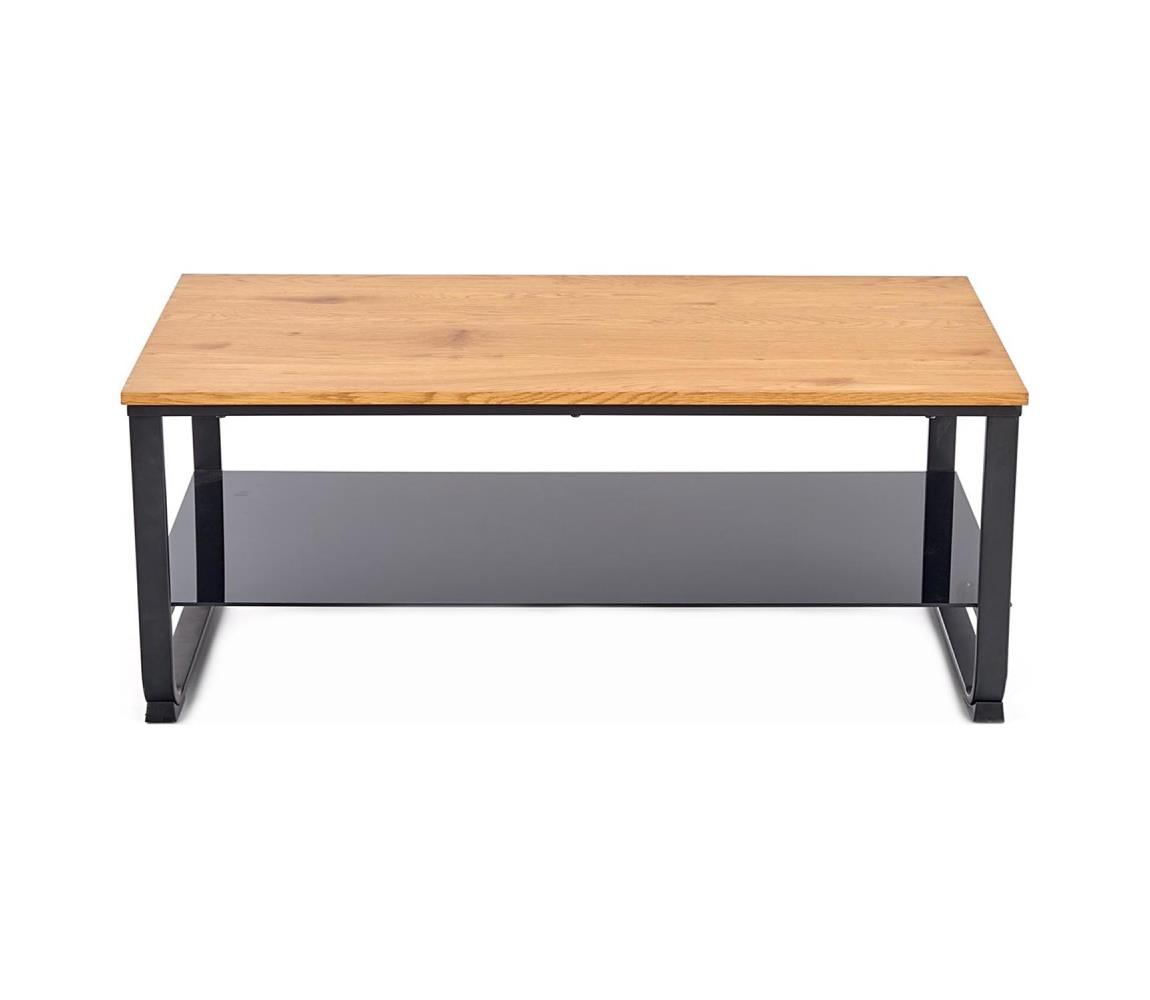 Halmar ARTIGA dohányzóasztal 45x105 cm fekete/bézs V