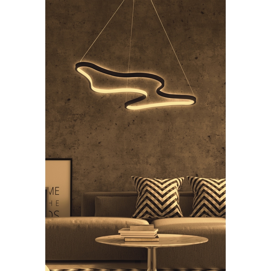 ARTISAN LED csillár kábelen, 36W, 230V, 4000K, fekete