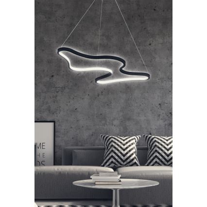 ARTISAN LED kábeles csillár 36W 230V 6500K fekete