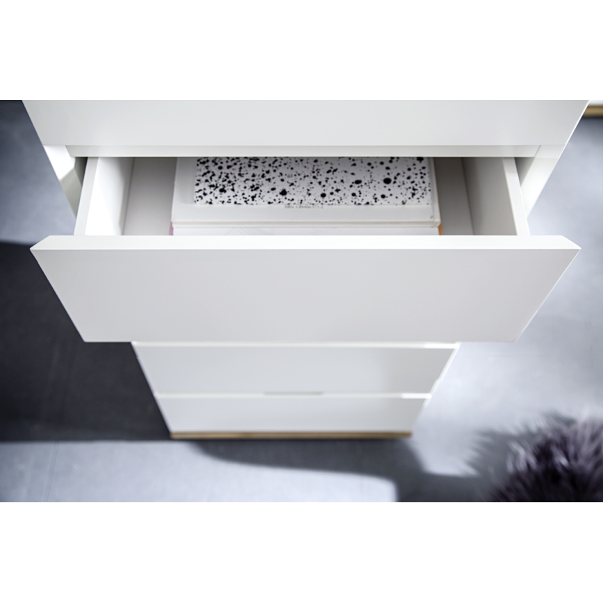 ARVI komód, fehér/tölgy