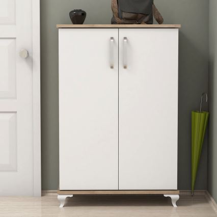 Cipőtároló ASTA 100x72 cm fehér/beige