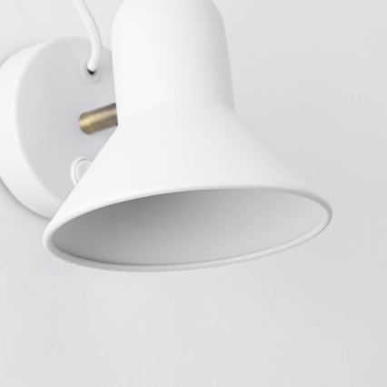 ASTAMA fali spotlámpa 1xE27/40W/230V fehér/sárgaréz