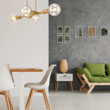 Állólámpa ASTRID 4xE27/60W/230V arany színben