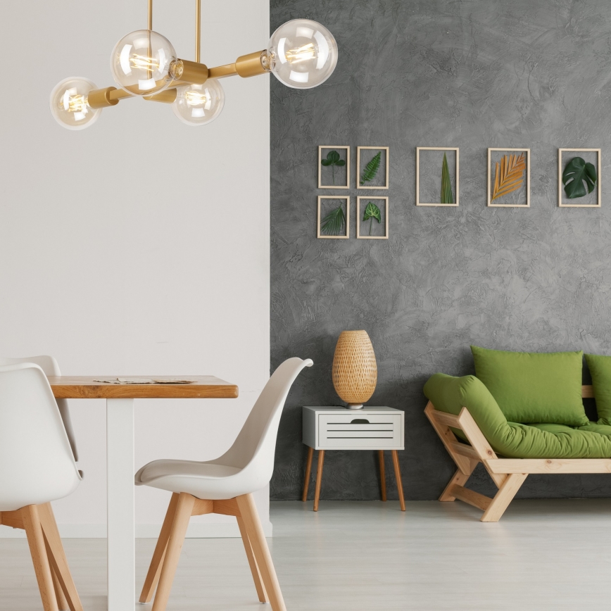 Állólámpa ASTRID 4xE27/60W/230V arany színben