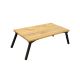 Asztal ágyhoz GUSTO 24,5x60 cm bézs/fekete