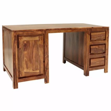 Asztal GANI 160x80 cm tömör fa/rózsafa