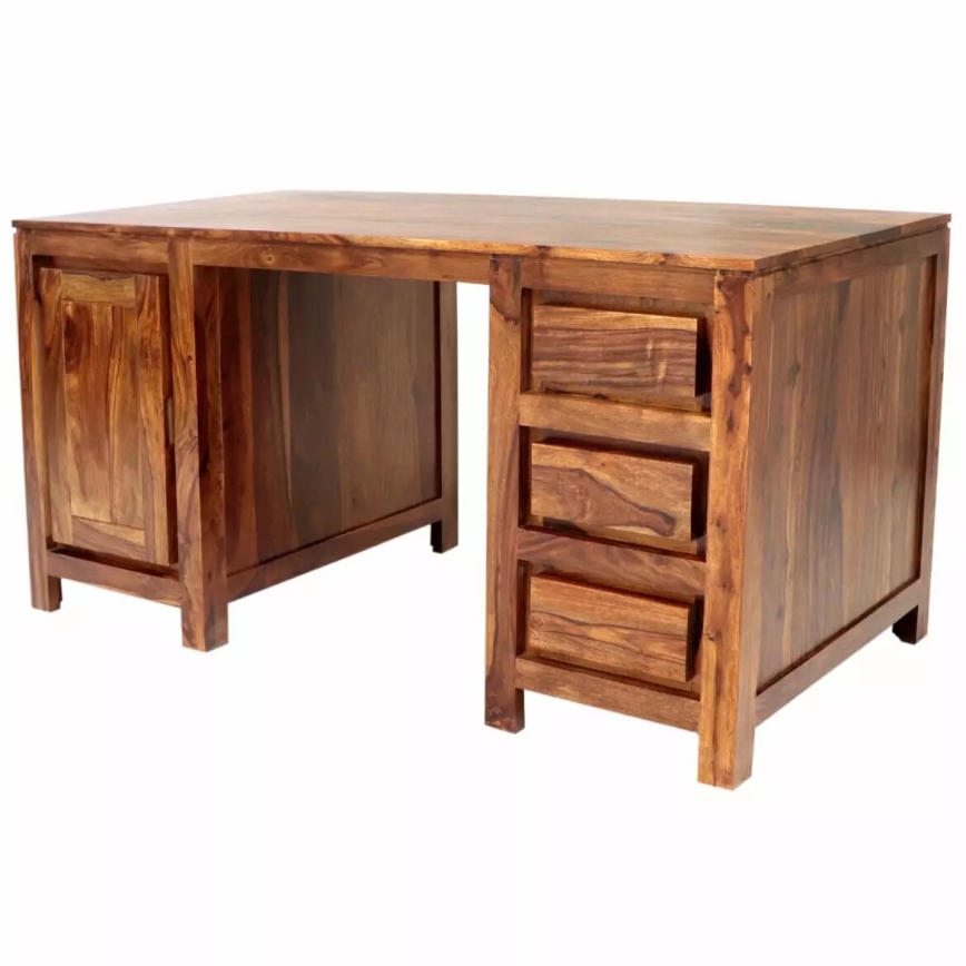 Asztal GANI 160x80 cm tömör fa/rózsafa