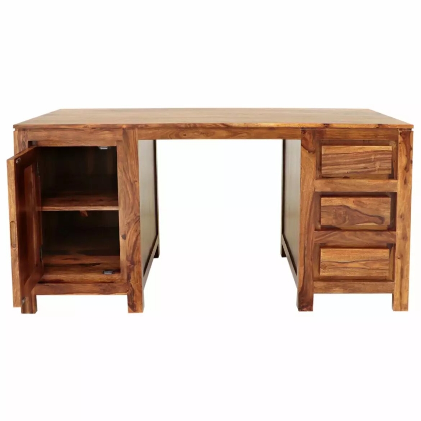 Asztal GANI 160x80 cm tömör fa/rózsafa