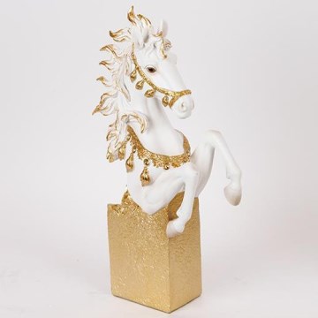 Asztali dekoráció 22x40 cm ló