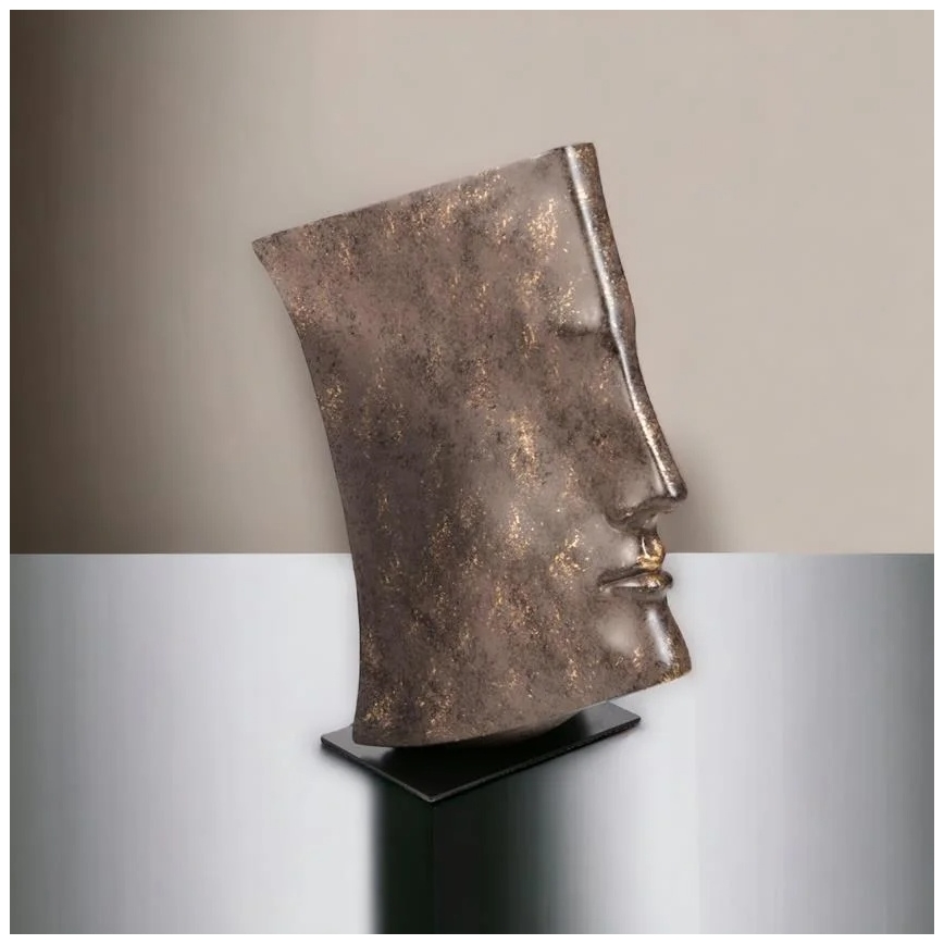 Asztali dísz 29x25x17 cm gyanta/rézszínű