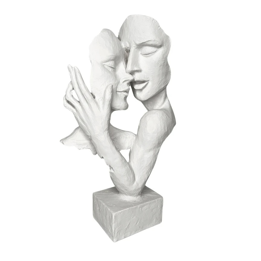 Asztali dísz 29x9x17 cm gyanta/fehér